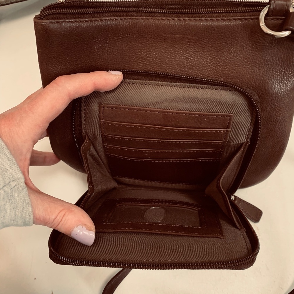 Brown crossbody bag